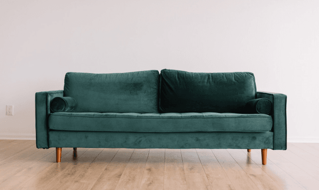 The Poplar suede sofa